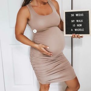 Pink Blush Maternity Dress